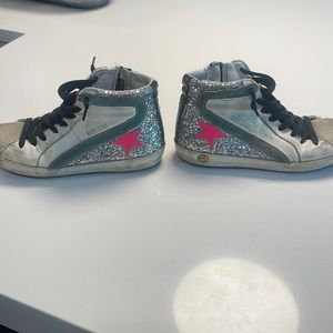 Authentic kids Golden Goose sneakers size 34 in good condition.